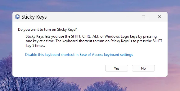 วิธีปิดการใช้งาน Sticky Keys อย่างถาวรบน Windows 11 [2023]