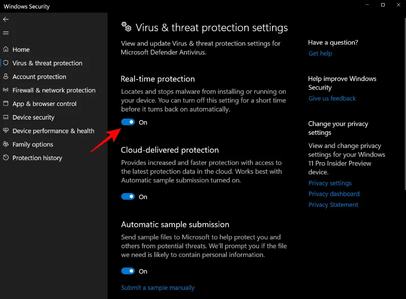 วิธีเปิดใช้งาน Windows Defender ใน Windows 11