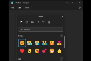 วิธีใช้ Emojis ใน Windows 11 โดยใช้แป้นพิมพ์ลัด