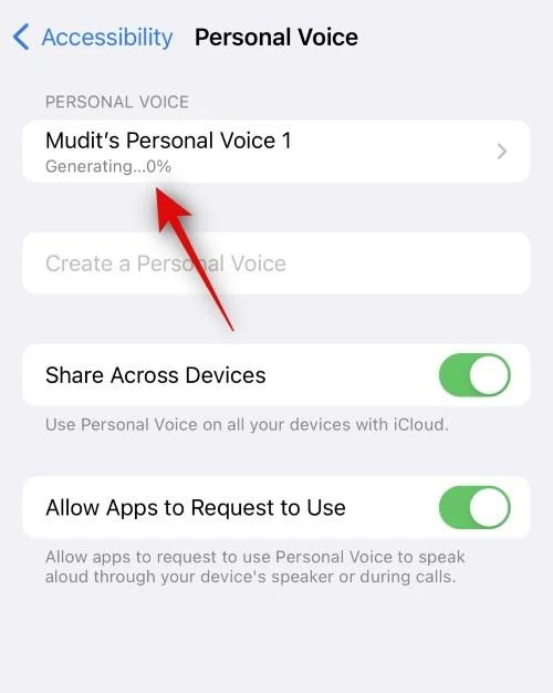 iOS 17を搭載したiPhoneでパーソナルボイスを設定して使用する方法