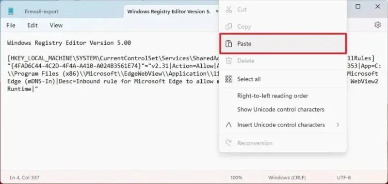 วิธีส่งออกและนำเข้ากฎไฟร์วอลล์แต่ละรายการใน Windows 11