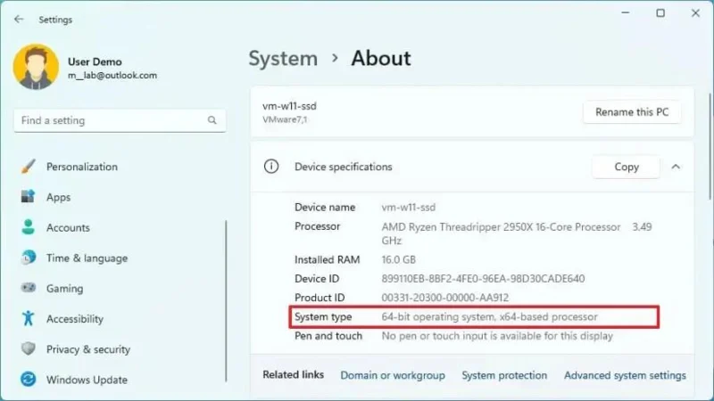 Windows 11에서 프로세서가 ARM64인지 x64(64비트)인지 확인하는 방법