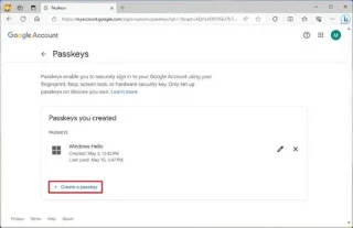วิธีตั้งค่า Passkey สำหรับเว็บไซต์หรือแอพบน Windows 11