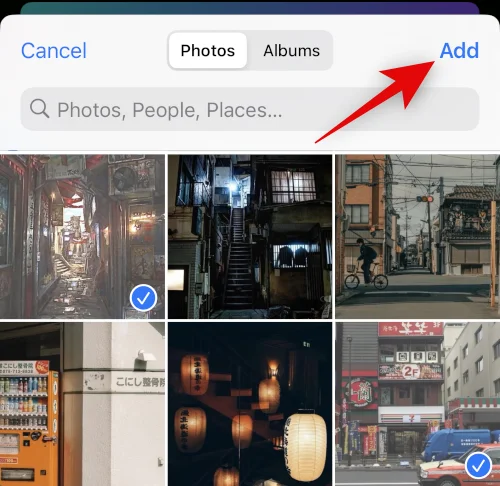 iPhone에서 두 장의 사진을 나란히 넣는 방법