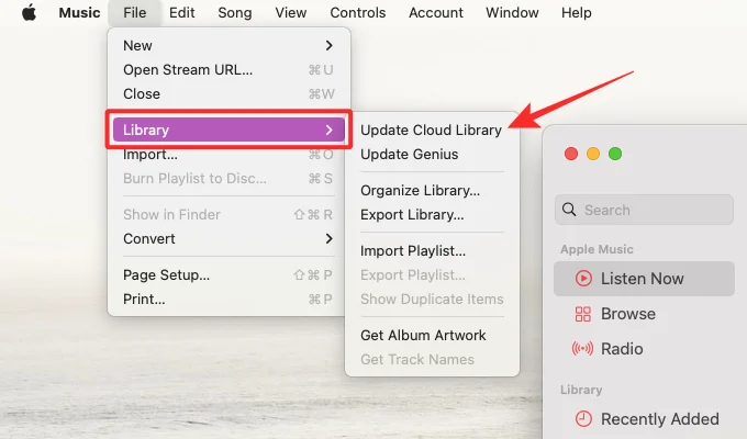Apple Music에서 "클라우드 음악 라이브러리 업데이트 중" 오류를 수정하는 방법