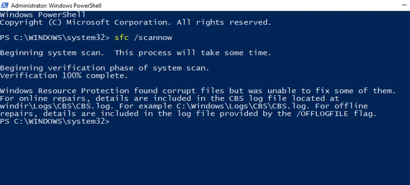 วิธีแก้ไข “การป้องกันทรัพยากร Windows พบไฟล์ที่เสียหาย แต่ไม่สามารถแก้ไขบางไฟล์ได้” ใน Windows 11 หรือ 10