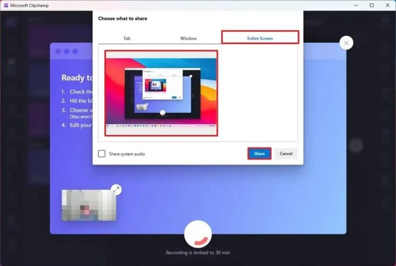 วิธีคัดกรองบันทึกด้วย Clipchamp บน Windows 11