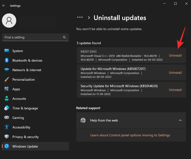 วิธีแก้ไขข้อผิดพลาด 0xc0000135 บน Windows 11 (แก้ไขปัญหาการอัปเดต KB5013943)