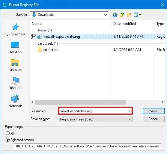 วิธีส่งออกและนำเข้ากฎไฟร์วอลล์เฉพาะใน Windows 10