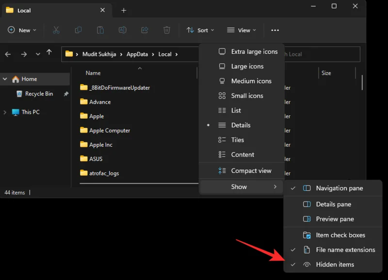 Windows 11에서 작업 표시줄에 아이콘이 표시되지 않습니까?  어떻게 고치는 지