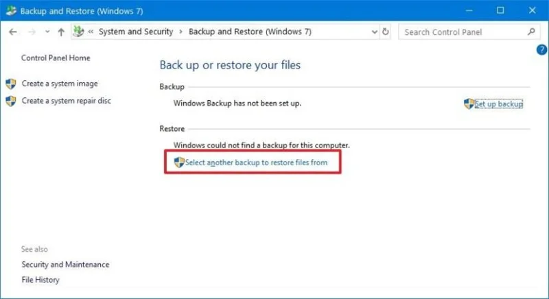 วิธีสร้างการสำรองข้อมูลแบบเต็มบน Windows 7