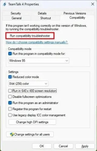 วิธีเรียกใช้แอปเก่าในโหมดความเข้ากันได้บน Windows 11