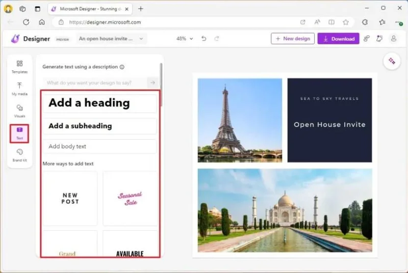 วิธีใช้ Microsoft Designer เพื่อสร้างกราฟิก