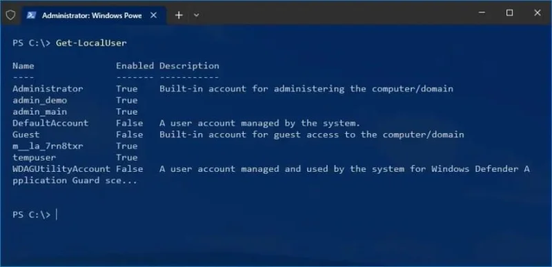 วิธีเปลี่ยนรหัสผ่านบัญชีโดยใช้ PowerShell บน Windows 10