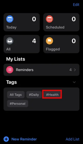 iPhone의 미리 알림 및 메모 앱에서 태그 이름을 바꾸고 대량 삭제하는 방법