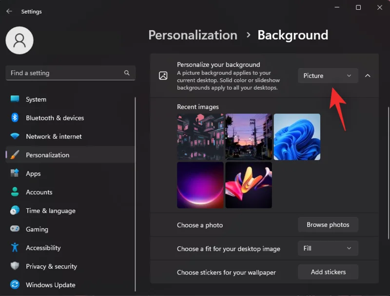 Windows 11의 데스크톱에서 스티커를 사용하는 방법