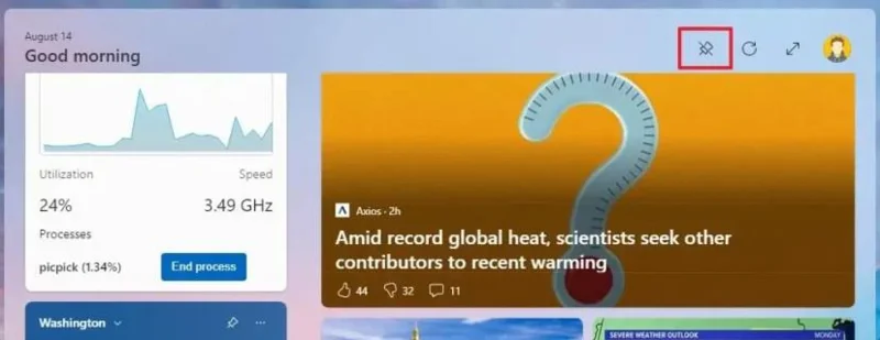 วิธีเปิดใช้งานตัวเลือกพินวิดเจ็ตใหม่บน Windows 11