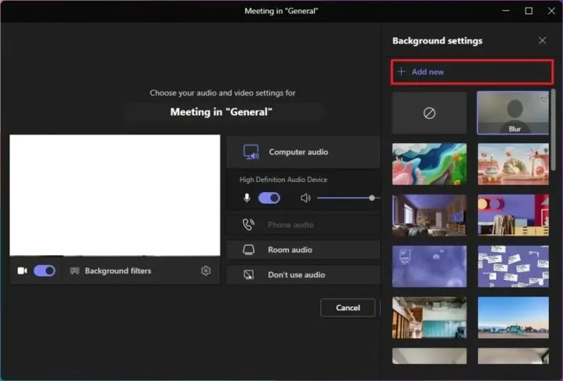 วิธีเปลี่ยนพื้นหลังใน Microsoft Teams ก่อนการประชุม