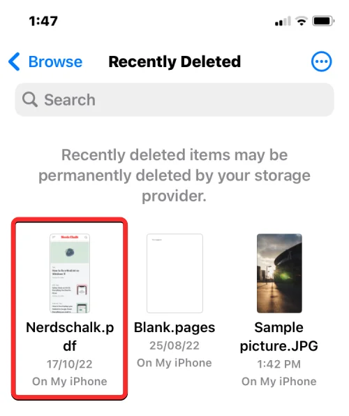 iPhone에서 파일에 접근하는 방법