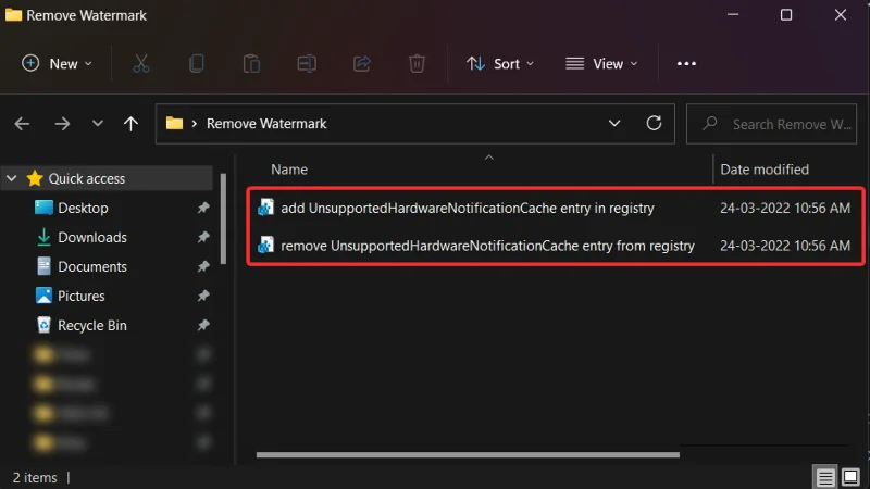 Windows 11: "시스템 요구 사항이 충족되지 않음" 워터마크를 제거하는 방법