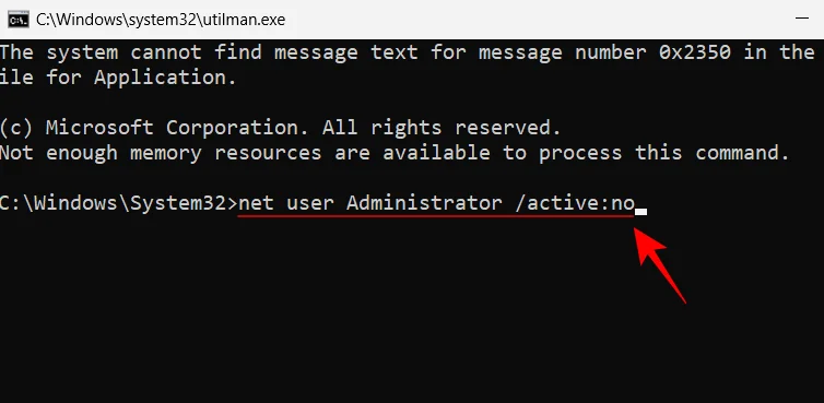 명령 프롬프트(CMD)를 사용하여 Windows 11 관리자 비밀번호를 재설정하는 방법