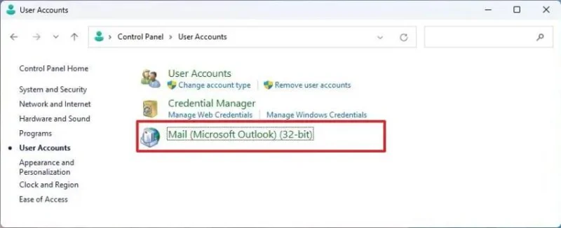 วิธีลบโปรไฟล์ใน Outlook