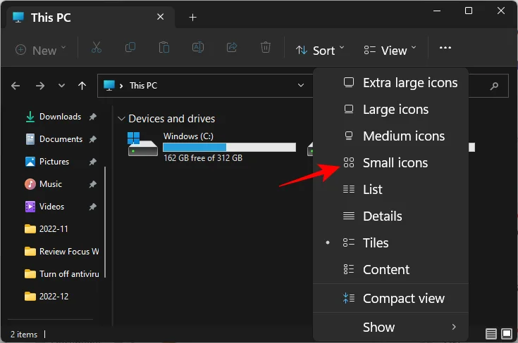 วิธีทำให้ไอคอนเล็กลงบน Windows 11 [5 วิธี]