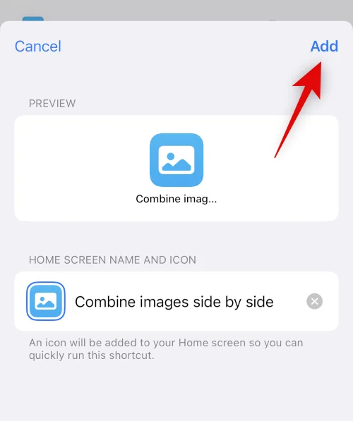 iPhone에서 두 장의 사진을 나란히 넣는 방법