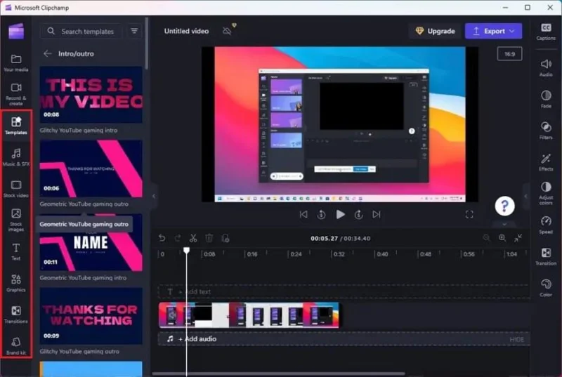 วิธีคัดกรองบันทึกด้วย Clipchamp บน Windows 11