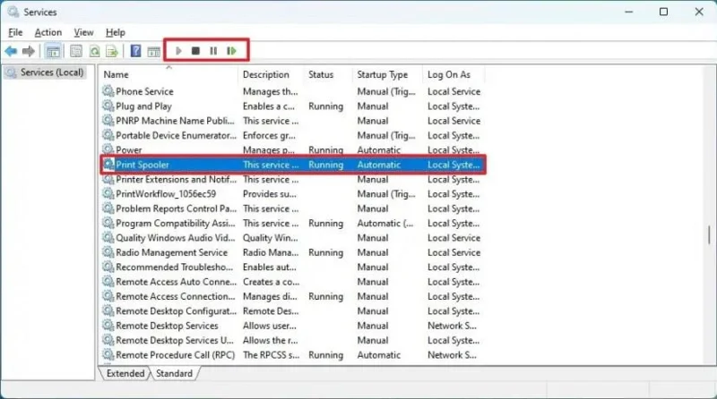 Windows 11 서비스 앱