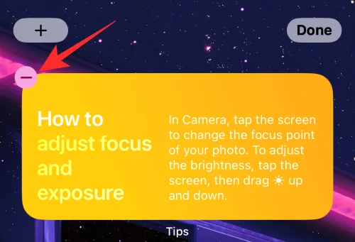 iOS 16의 iPhone에서 위젯을 관리하는 방법