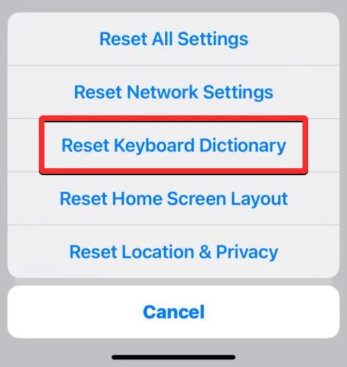 iPhone에서 키보드 기록을 지우는 방법