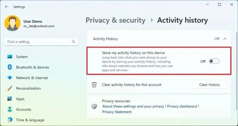 วิธีล้างและปิดการใช้งานประวัติกิจกรรมบน Windows 11