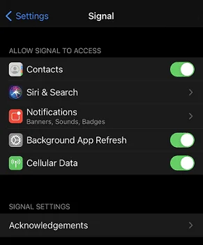 Fix Signal App Not Working on iPhone