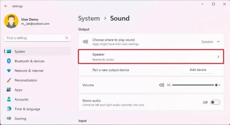 วิธีเปลี่ยนระดับความสมดุลของเสียงใน Windows 11