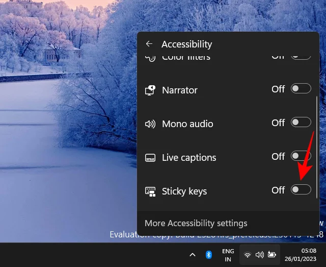 วิธีปิดการใช้งาน Sticky Keys อย่างถาวรบน Windows 11 [2023]
