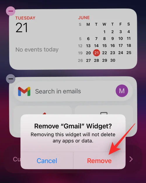iOS 16의 iPhone에서 위젯을 관리하는 방법