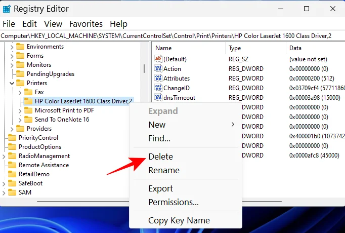 ลบเครื่องพิมพ์ใน Windows 11: 6 วิธีการและคำอธิบายการแก้ไข 7 รายการ