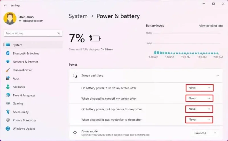 วิธีเปลี่ยนการตั้งค่าการนอนหลับบน Windows 11