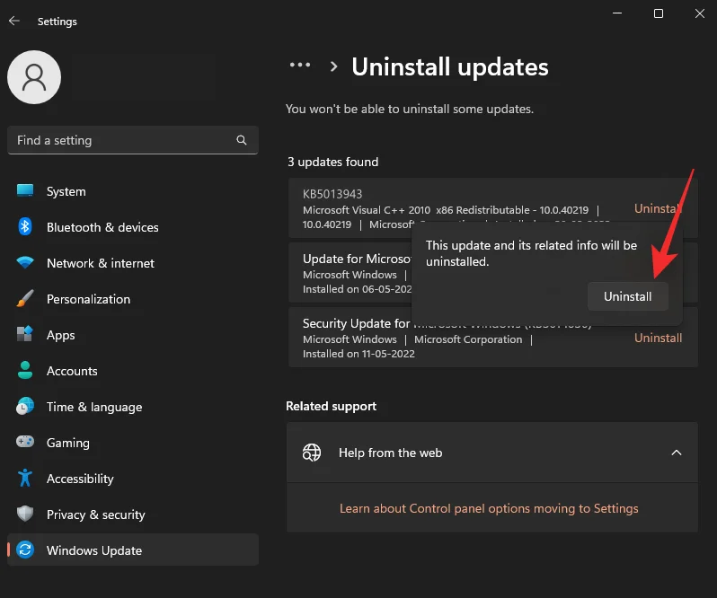 วิธีแก้ไขข้อผิดพลาด 0xc0000135 บน Windows 11 (แก้ไขปัญหาการอัปเดต KB5013943)