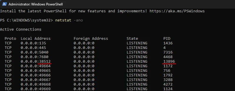 วิธีฆ่ากระบวนการบนพอร์ตบน Windows 11