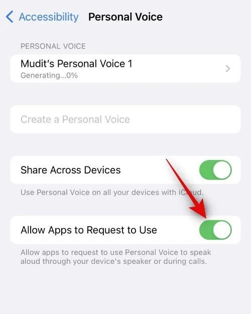 iOS 17を搭載したiPhoneでパーソナルボイスを設定して使用する方法