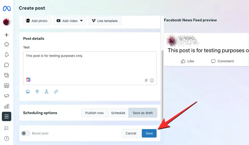 Facebook 앱에서 초안을 찾는 방법