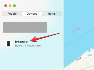 선택한 iPhone