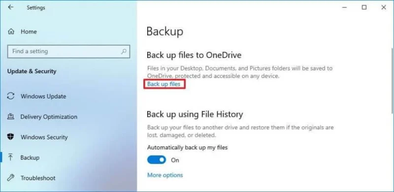 วิธีสร้างการสำรองไฟล์อัตโนมัติบน Windows 10