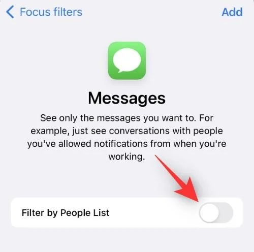 iOS 16의 iPhone에서 포커스 필터를 사용하는 방법