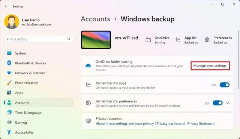 วิธีสำรองข้อมูลแอพ การตั้งค่า และไฟล์บนคลาวด์บน Windows 11