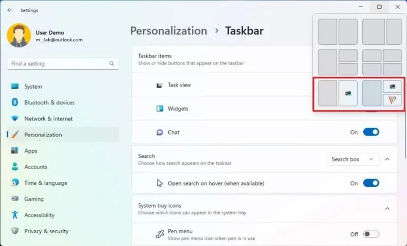 วิธีเปิดใช้งานคำแนะนำ Snap Layouts ใหม่บน Windows 11