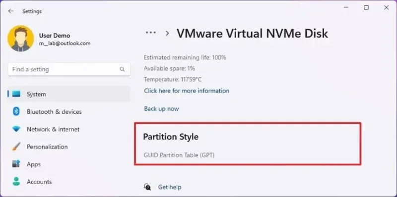 วิธีตรวจสอบสไตล์พาร์ติชัน (GPT หรือ MBR) บน Windows 11