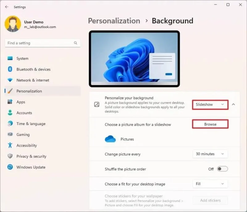 วิธีเปลี่ยนวอลเปเปอร์อัตโนมัติใน Windows 11
